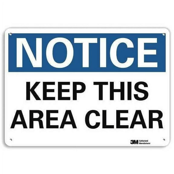 Lyle Notice Sign,7 in x 10 in,Plastic U5-1294-NP_10X7