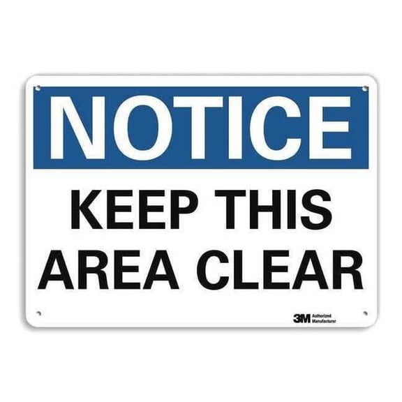 Lyle Notice Sign,7 in x 10 in,Plastic U5-1294-NP_10X7