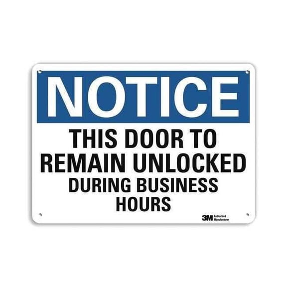 Lyle Notice Sign,7 in x 10 in,Plastic U5-1554-NP_10X7