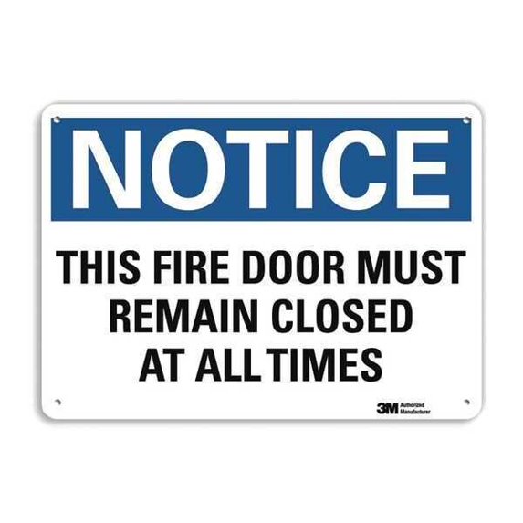 Lyle Notice Sign,7 in x 10 in,Plastic U5-1557-NP_10X7