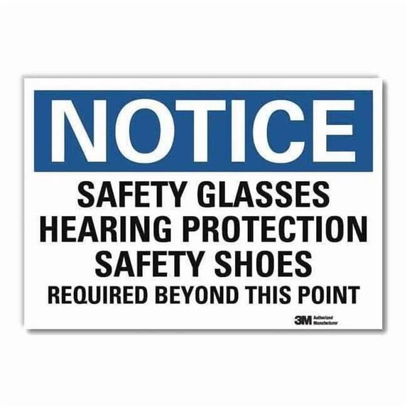 Lyle Notice Sign,7 in x 10 in,Rflct Sheeting U5-1498-RD_10X7