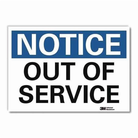 Lyle Notice Sign,7inx10in,Reflective Sheeting U5-1438-RD_10X7