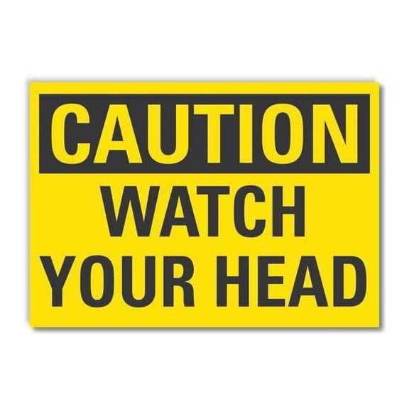 Lyle Caution Sign,10inx14in,Non-PVC Polymer LCU3-0240-ED_14x10