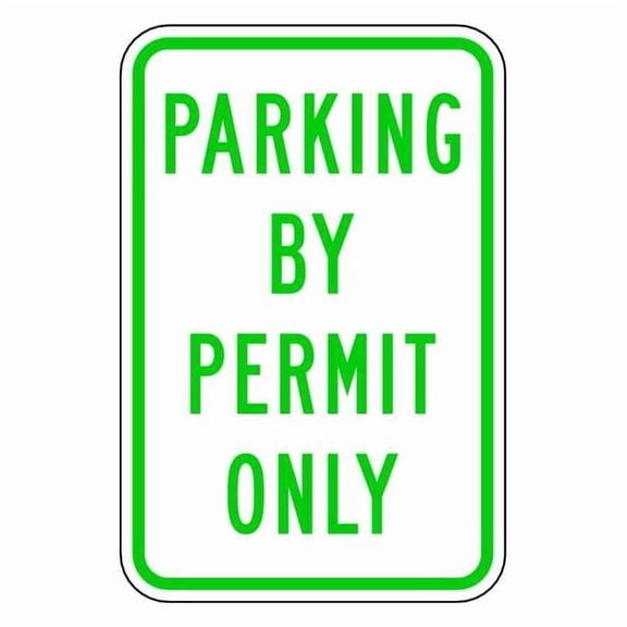 Lyle Permit Parking Sign,18" x 12, RP-031-12HA RP-031-12HA