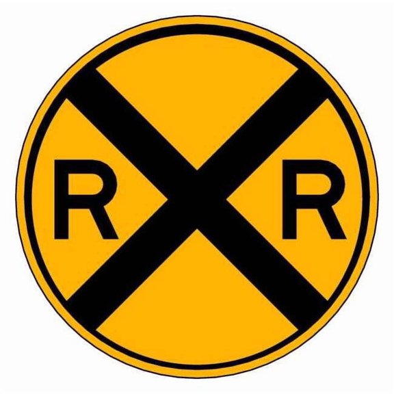 Lyle RXR Traffic Sign,12" Dia. W10-1-12HA