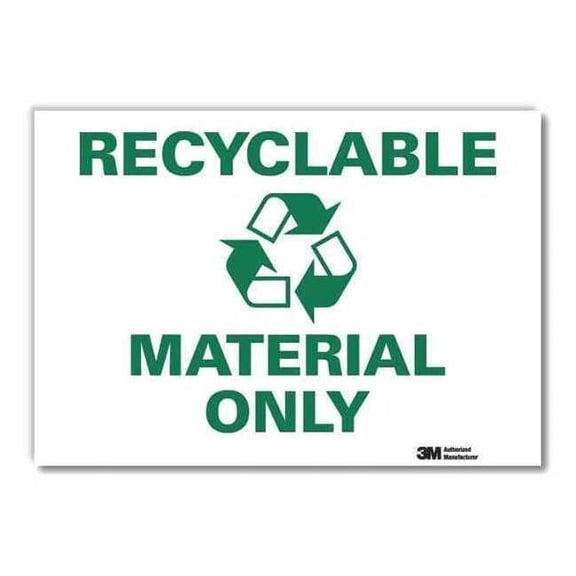 Lyle Recycling Sign,7x10in,Rflctive Sheeting U1-1062-RD_10X7