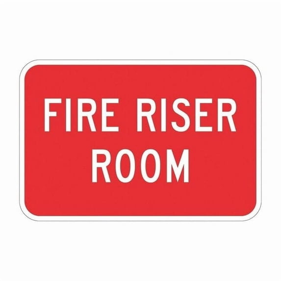Lyle Reflective Fire Riser Sign,12x18in,Alum T1-1832-HI_18x12 - Walmart.com