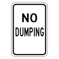 thumbnail image 1 of Lyle Reflective No Dumping Sign,18x12in,Alum DL-032-12HA, 1 of 1
