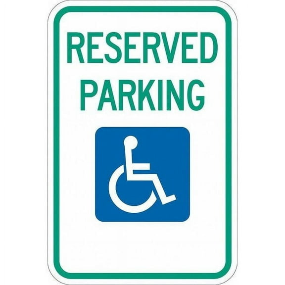 Lyle Reserved Parking Parking Sign,18" x 12, T1-1001-DG_12x18 T1-1001-DG_12x18