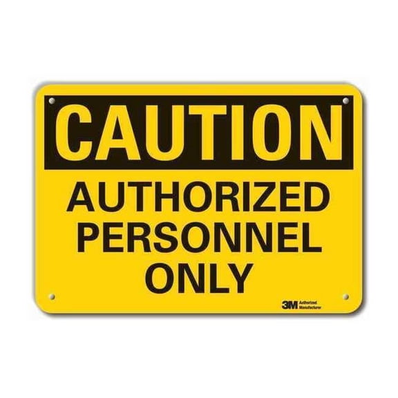 Lyle Caution Sign,10 in. H,Aluminum, LCU3-0299-RA_14x10 LCU3-0299-RA_14x10