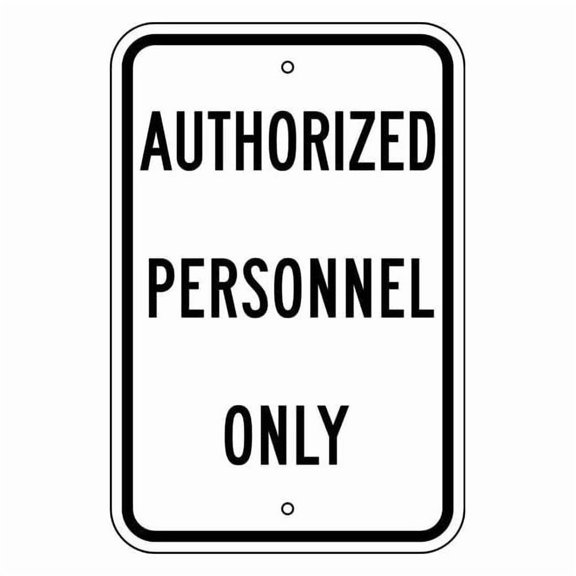 Lyle Parking Sign, 12 in W, 18 in H, English, Aluminum, White PPR-001-12HA