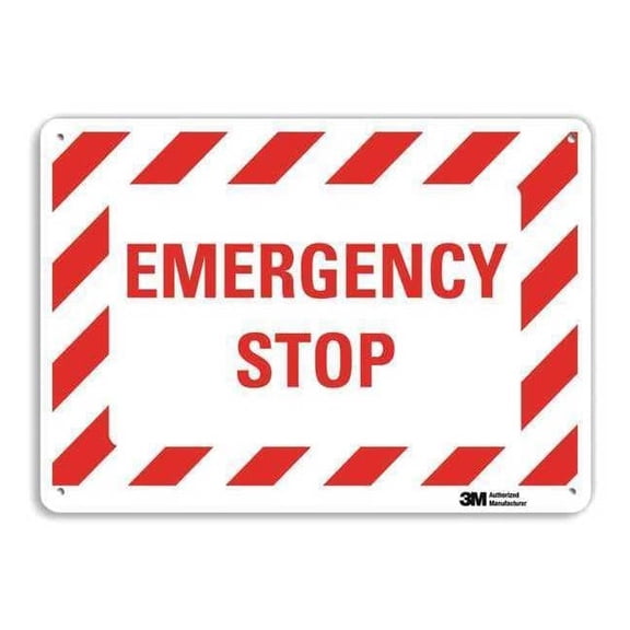 Safety Sign, 7 in Height, 10 in Width, Aluminum, Vertical Rectangle, English