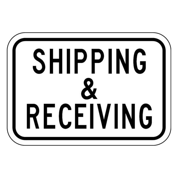 Lyle Rflctv Ship&Receiving Sign,18x24in,Alum FA-019-24HA