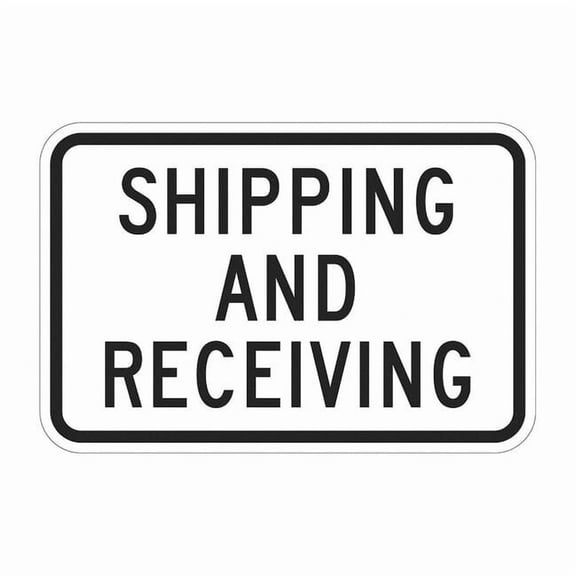 Lyle Rflctv Ship&Receiving Sign,18x24in,Alum T1-5949-EG_24x18