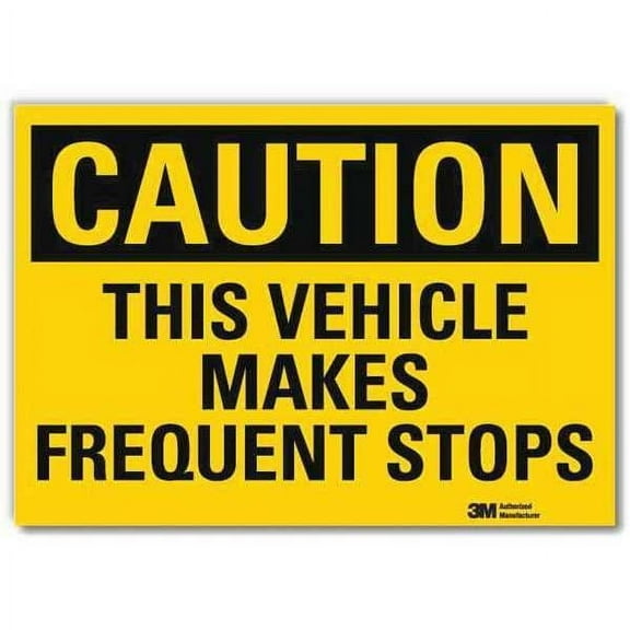 Safety Sign, 7 in Height, 10 in Width, Plastic, Vertical Rectangle, English