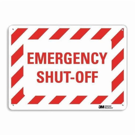 Lyle Safety Sign,10 in x 14 in,Aluminum U7-1060-RA_14X10