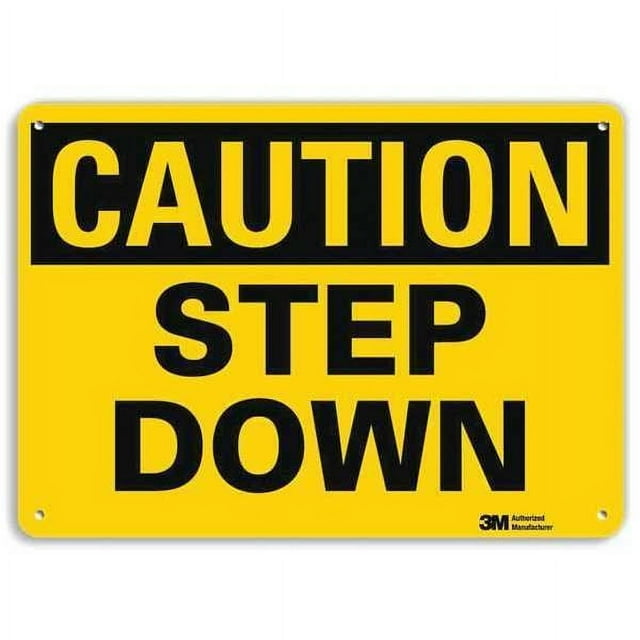 Rectangular Saefty Sign Safety Sign, 10 in Height, 14 in Width, Aluminum, Horizontal Rectangle ...