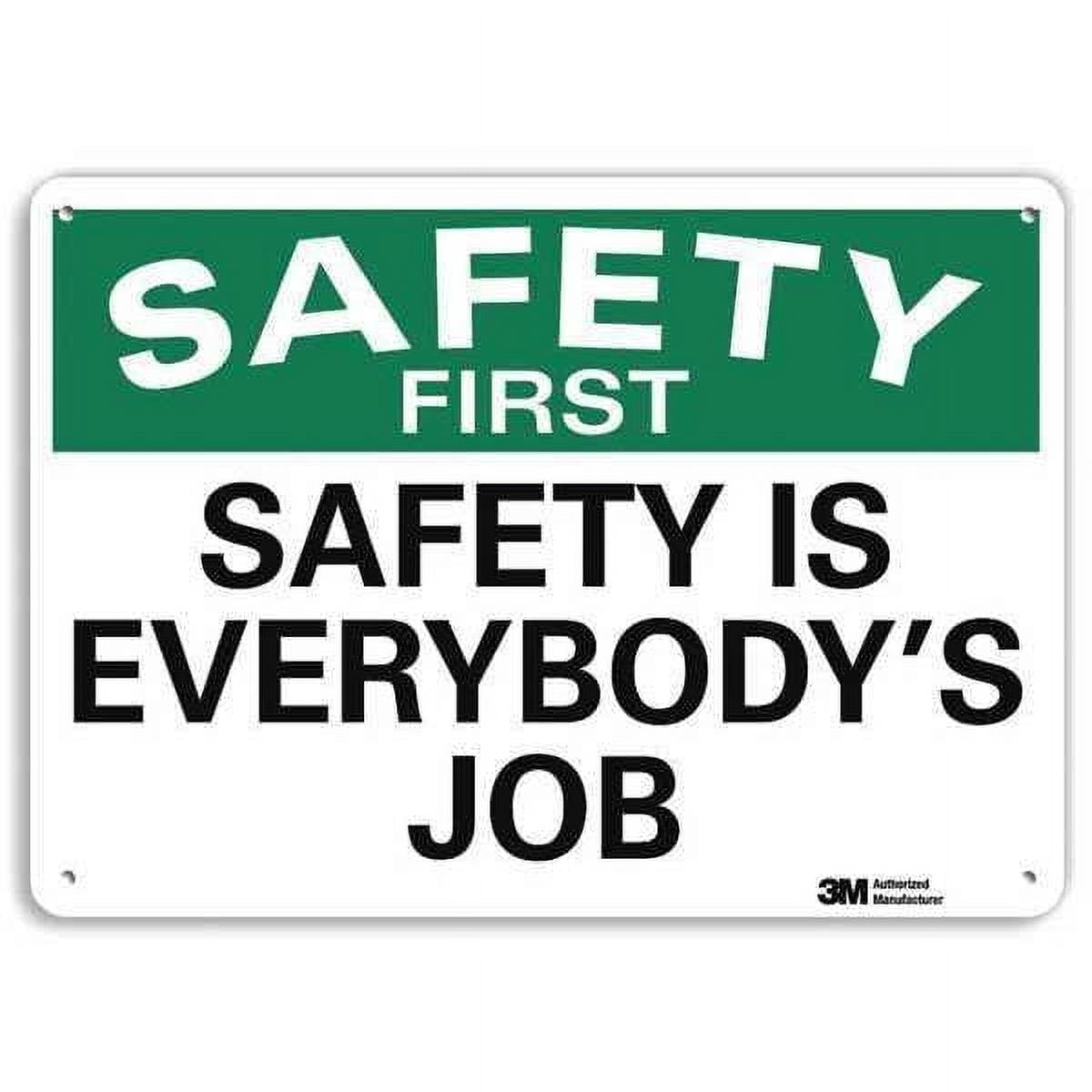 Lyle Safety Sign,10 inx14 in,Plastic U7-1243-NP_14X10 - Walmart.com