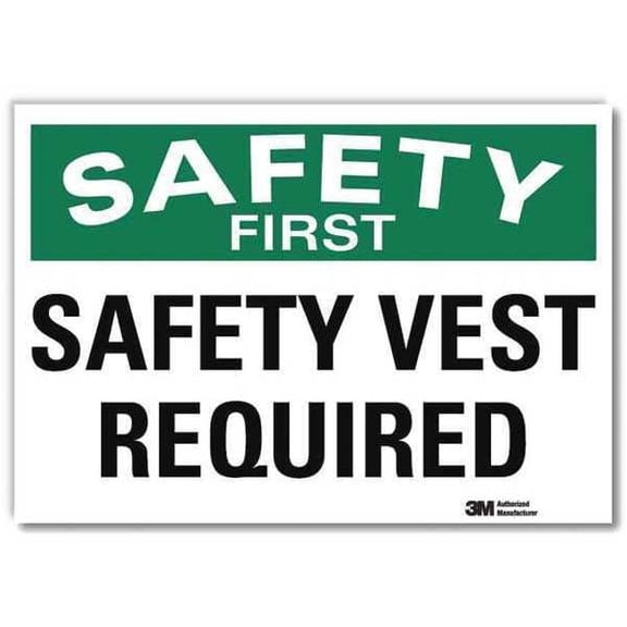Lyle Safety Sign,10inx14in,Reflctv Sheeting U7-1248-RD_14X10