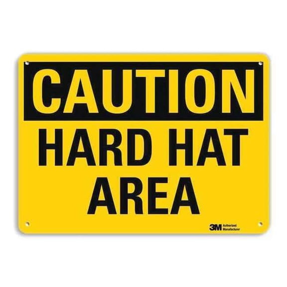 Safety Sign, 7 in Height, 10 in Width, Aluminum, Vertical Rectangle, English