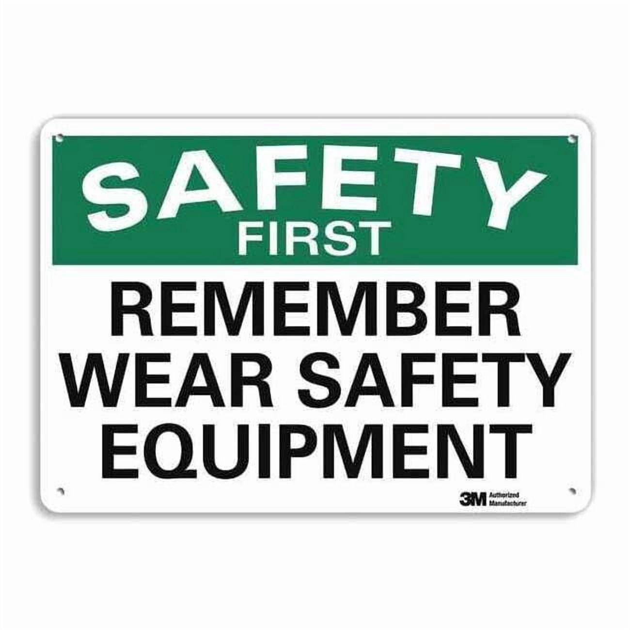 Rectangular Saefty Sign Safety Sign, 7 in Height, 10 in Width, Aluminum, Vertical Rectangle ...