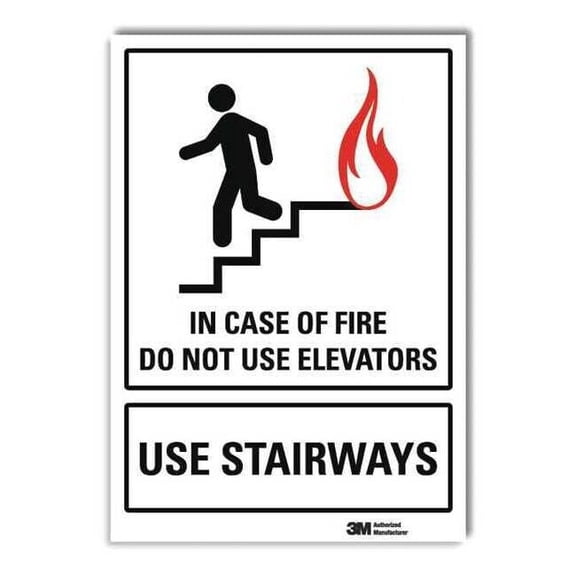 Lyle Safety Sign,7inx5in,Reflective Sheeting U1-1021-RD_5X7