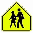 thumbnail image 1 of Lyle School Crossing Traffic Sign,30" x 30" S1-1-30SYGA, 1 of 1