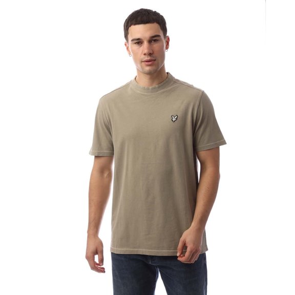 Lyle & Scott Mens Natural Dyed Crew Neck T-Shirt