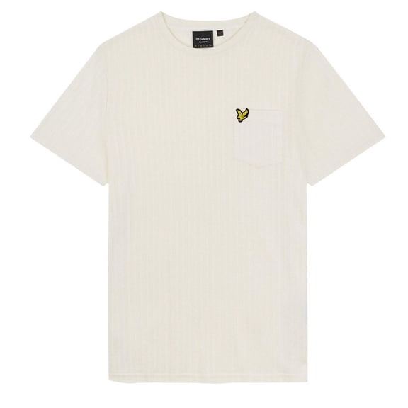 Lyle & Scott Mens Stripe Textured T-Shirt
