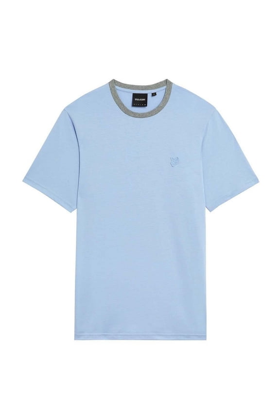 Mens Superfine Contrast Collar T-Shirt