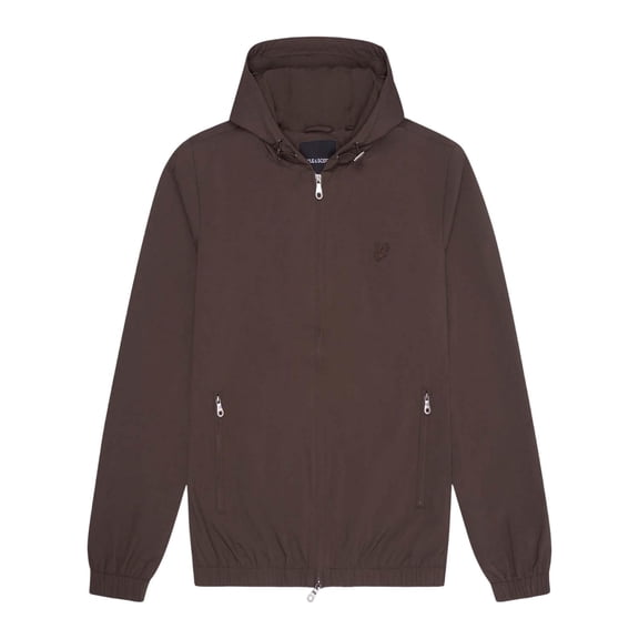 Lyle & Scott Mens Tonal Eagle Hooded Bomber Jacket