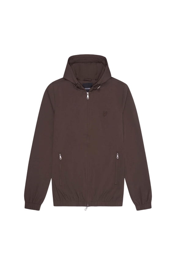 Mens Tonal Eagle Hooded Bomber Jacket