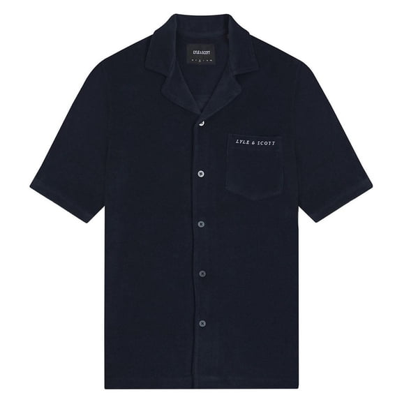 Lyle & Scott Mens Towelling Resort Shirt