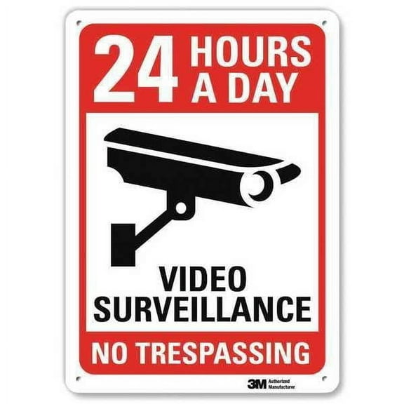 Lyle Security Sign,10 in x 7 in,Aluminum U1-1001-NA_7x10