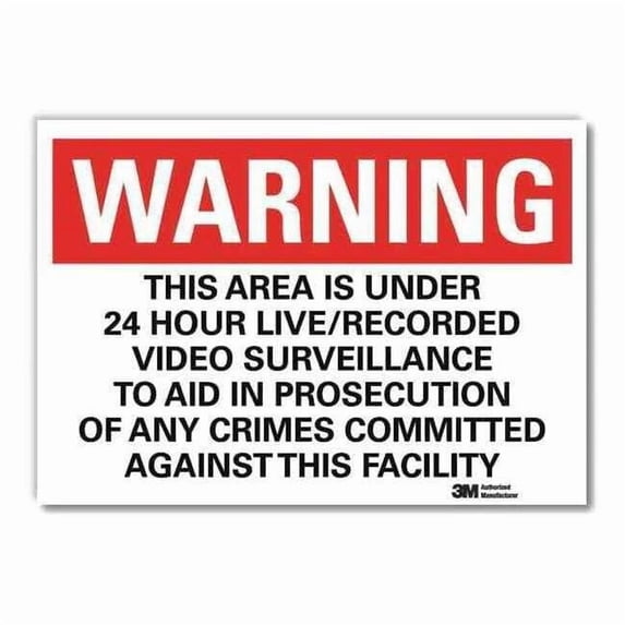 Lyle Security Sign,10x14in,Rflctive Sheeting U6-1236-RD_14X10
