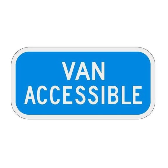 Lyle Van Accessible Parking Sign,6" x 12, FD02B FD02B