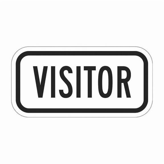 Lyle Visitor Supplemental Parking Sign,6"x12, T1-6105-EG_12x6 T1-6105-EG_12x6