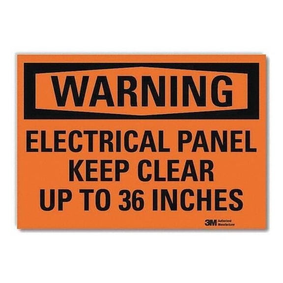 Lyle Warning Sign,Electrical Panel,14 in. W U6-1076-RD_14X10