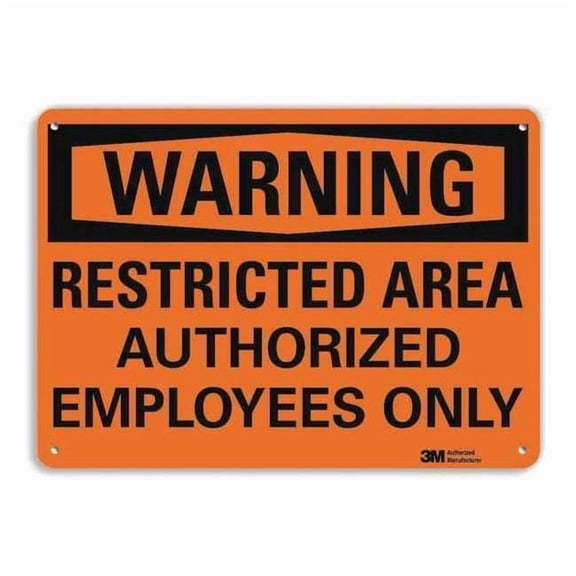 Lyle Warning Sign,7 in x 10 in,Aluminum U6-1215-NA_10x7