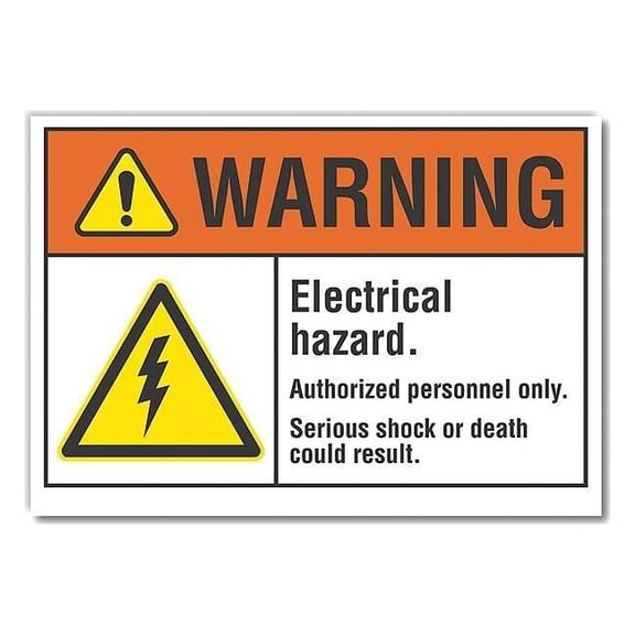 Lyle Warning Sign,7inx10in,Non-PVC Polymer LCU6-0003-ED_10x7