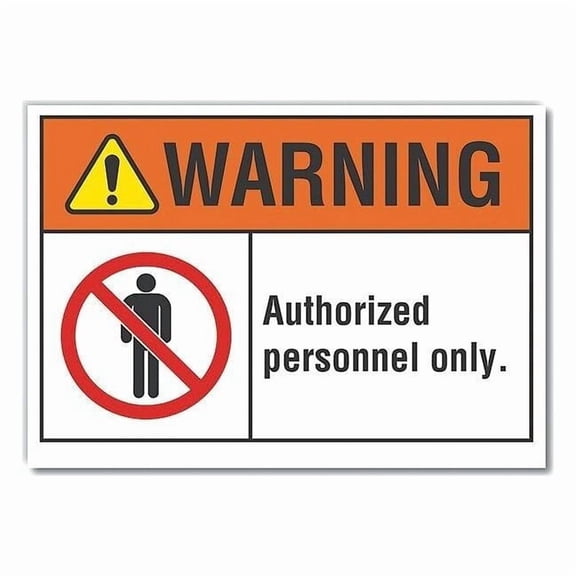 Lyle Warning Sign,7inx10in,Non-PVC Polymer LCU6-0013-ED_10x7