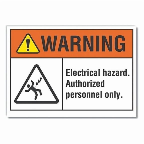 Lyle Warning Sign,7inx10in,Non-PVC Polymer LCU6-0021-ED_10x7