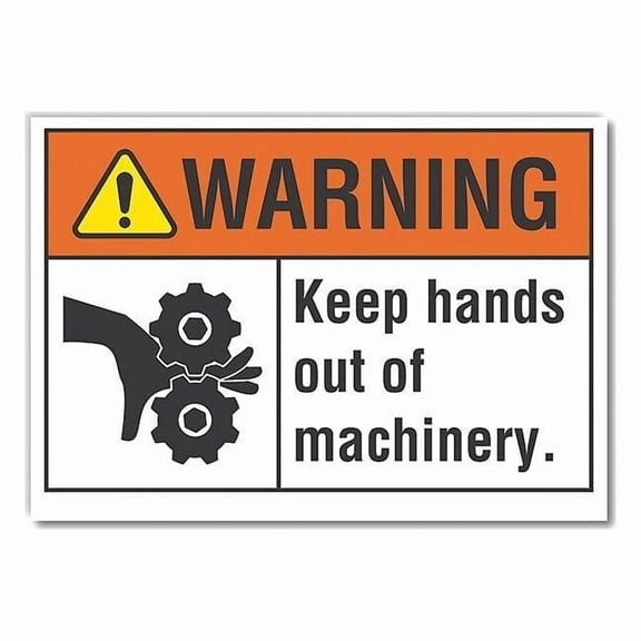 Lyle Warning Sign,7inx10in,Non-PVC Polymer LCU6-0024-ED_10x7