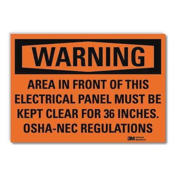 Lyle Warning Sign,7inx10in,Reflctv Sheeting U1-1093-RD_10X7