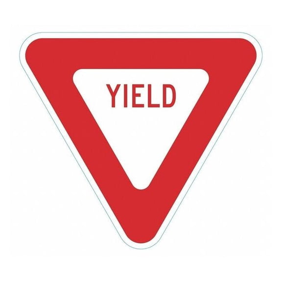 Lyle YIELD Traffic Sign,18" x 18" T1-6243-HI_18x18