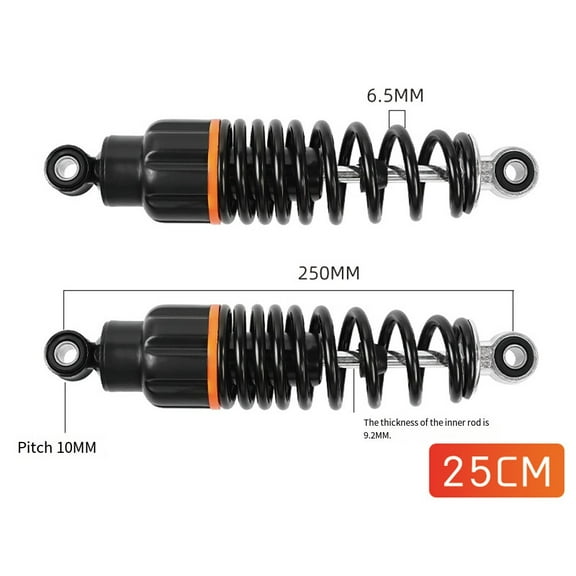 Lylong 1 Pair E-Bike Damping Shock Absorber 25/27/29/31Cm Steel Spring Assisted Rear Shock Absorber Electric Bicycle Accessories