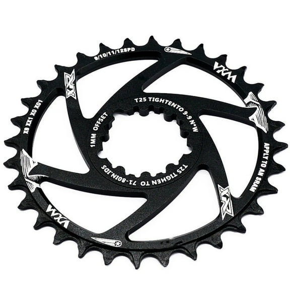 Lylong 1Pcs Bike Single Speed Chainring Disc 32T/34T/36/38T Bike Direct Mount Oval Chainring For Gxp Crank 8~12 Speed Chain L
