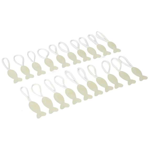 Lylong 20Pcs Luminous Zipper Pull Replacement Rope For Camping Tent Luggage Backpacks