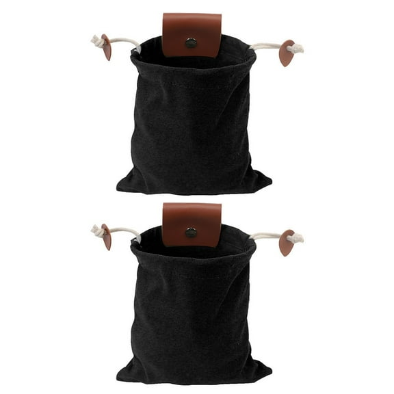 Lylong 2Pcs Canvas Fruit Picking Bag Pouches Outdoor Tool Storage Bag Waist Bag