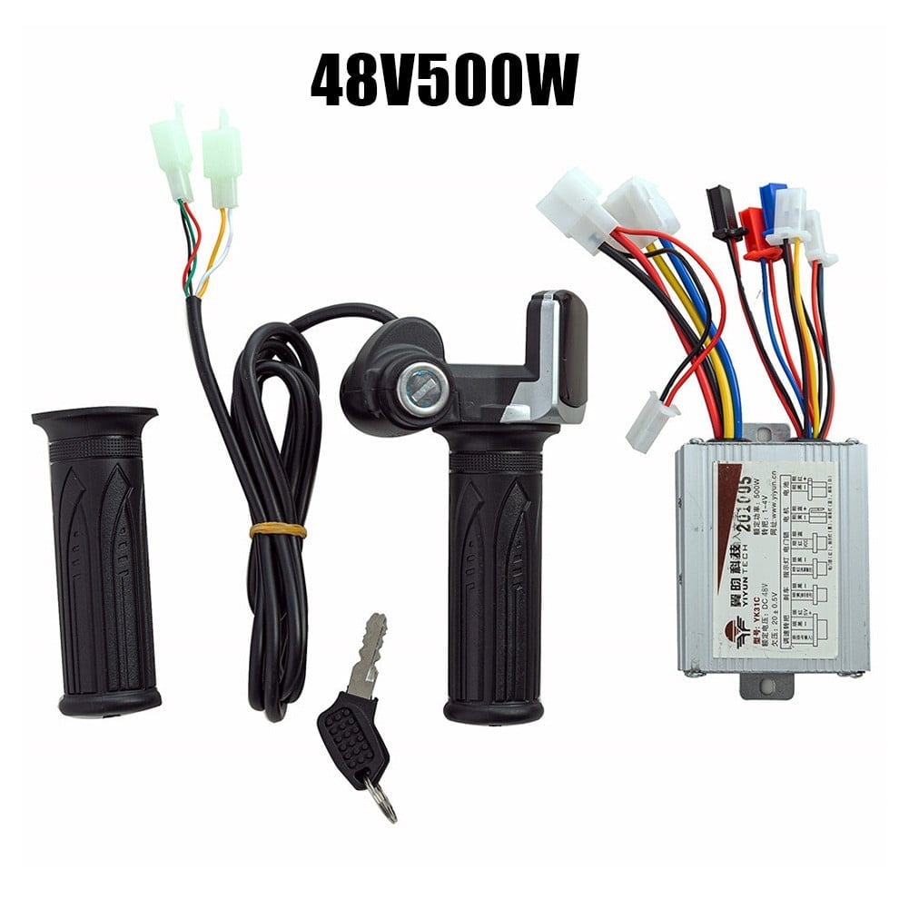 36V 500W Bürstenmotor-Controller mit Gasgriff-Set Elektrofahrrad-Controller Gasg